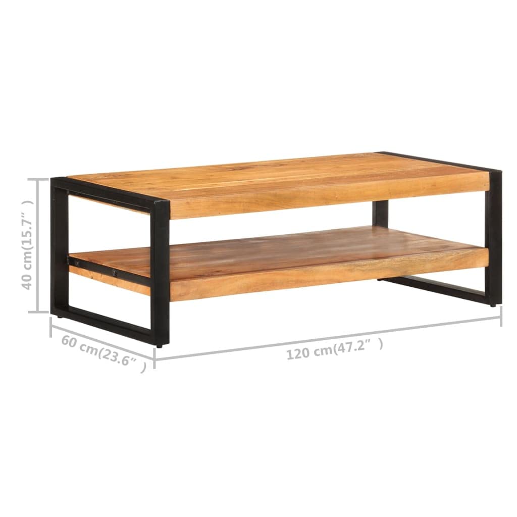 Solid Acacia Wood Coffee Table - 47.2