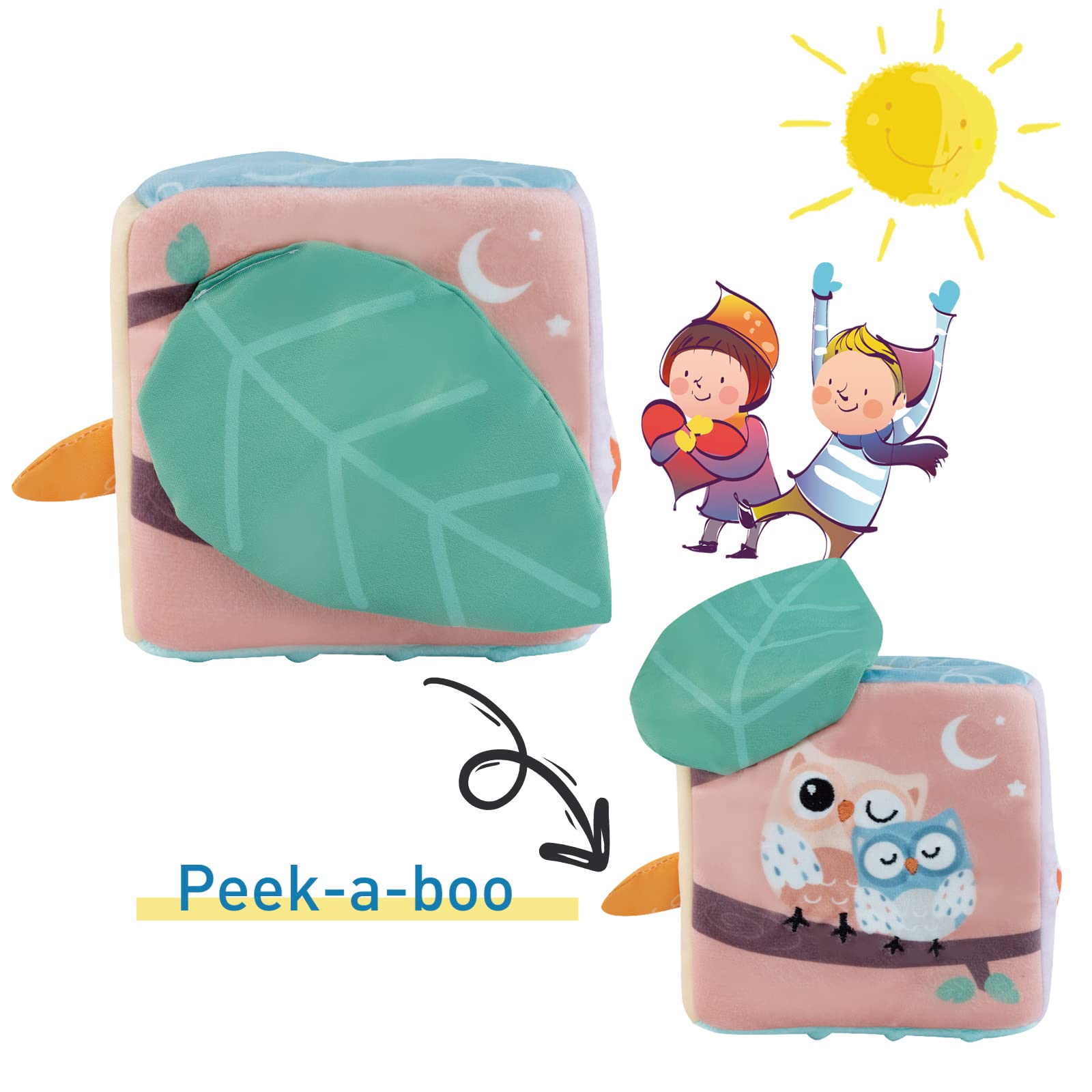 Twefex Baby Tissue Box Toy - Montessori Sensory Learning Toy for 6-12 Month Old Infants & Toddlers | Magic Pull Out Tissue Box for Fine Motor Skills Development | Perfect Baby Shower Gift & Daycare Activity Toy for Boys & Girls