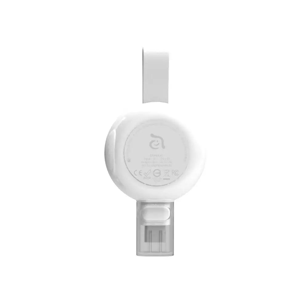 Adam Elements OMNIA A1 Magnetic Wireless Charger for Apple Watch - White | Fast Charging, Portable & Compatible with All Apple Watch Models | Perfect for Travel, Office & Home Use