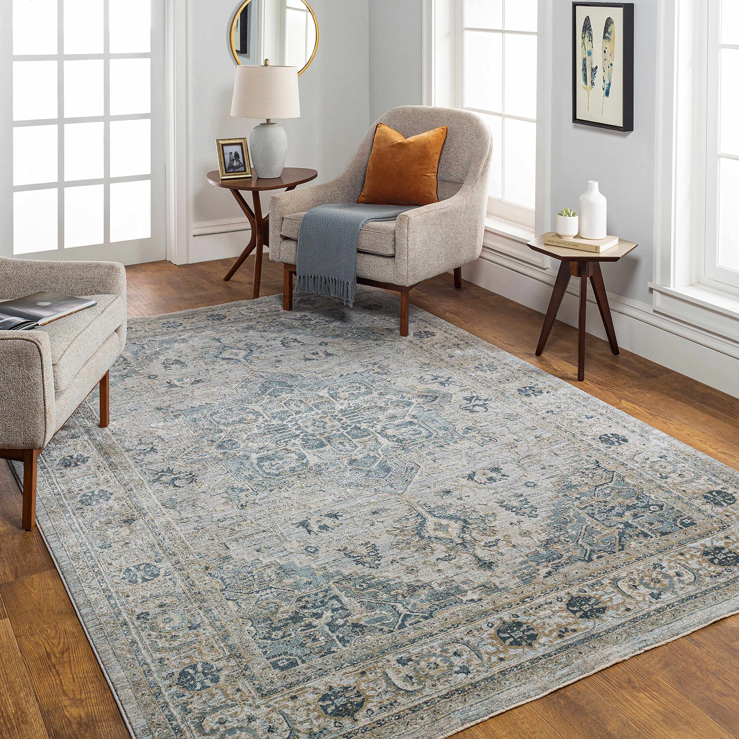 Hauteloom Whangamata Modern Area Rug - Green & Gray - 7'10