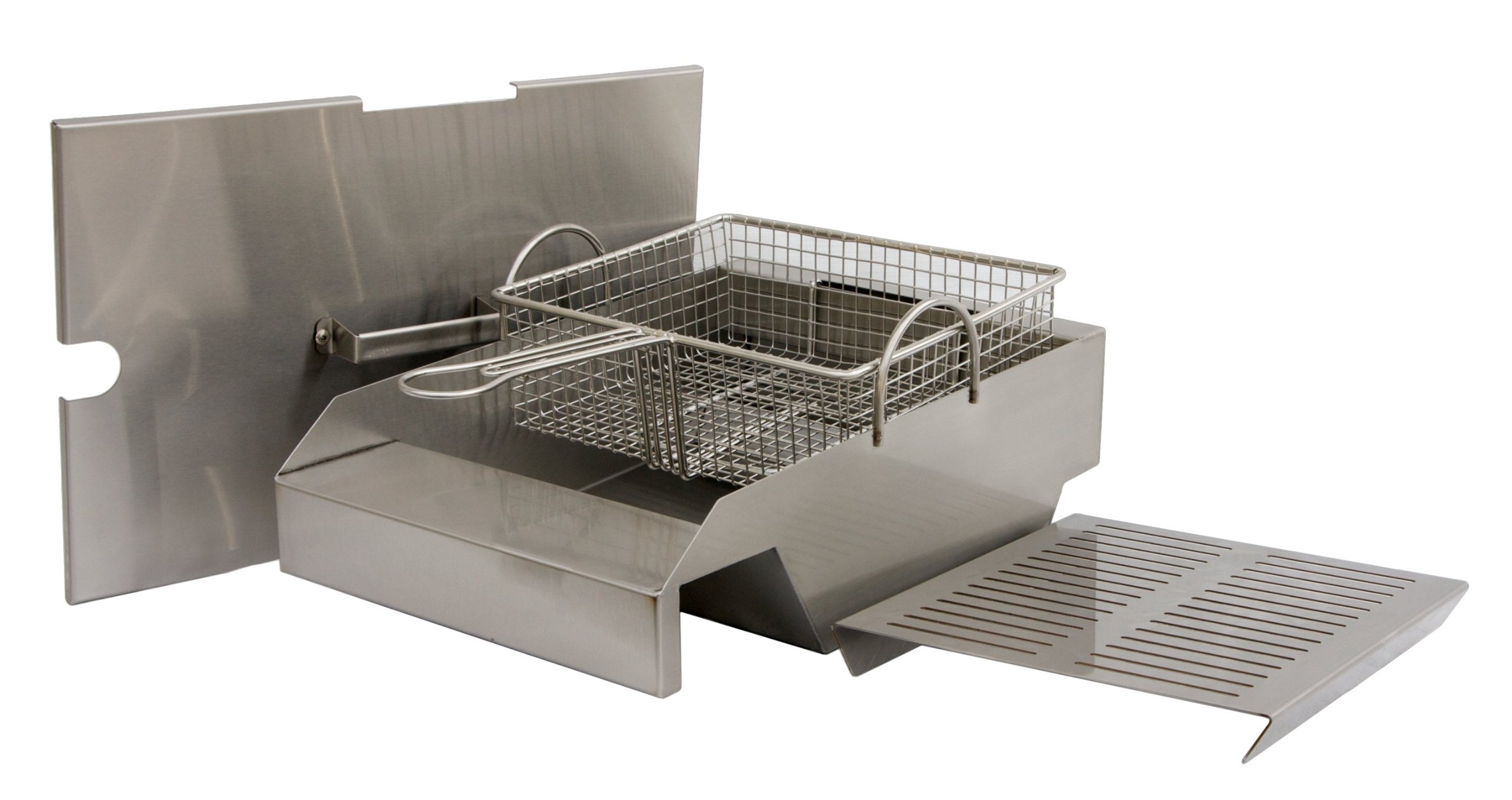 Solaire Stainless Steel Steamer and Fryer Pan - Compatible with Solaire 30/42/56 Inch Outdoor Grills - Perfect for Backyard BBQ, Camping & Tailgating Cooking