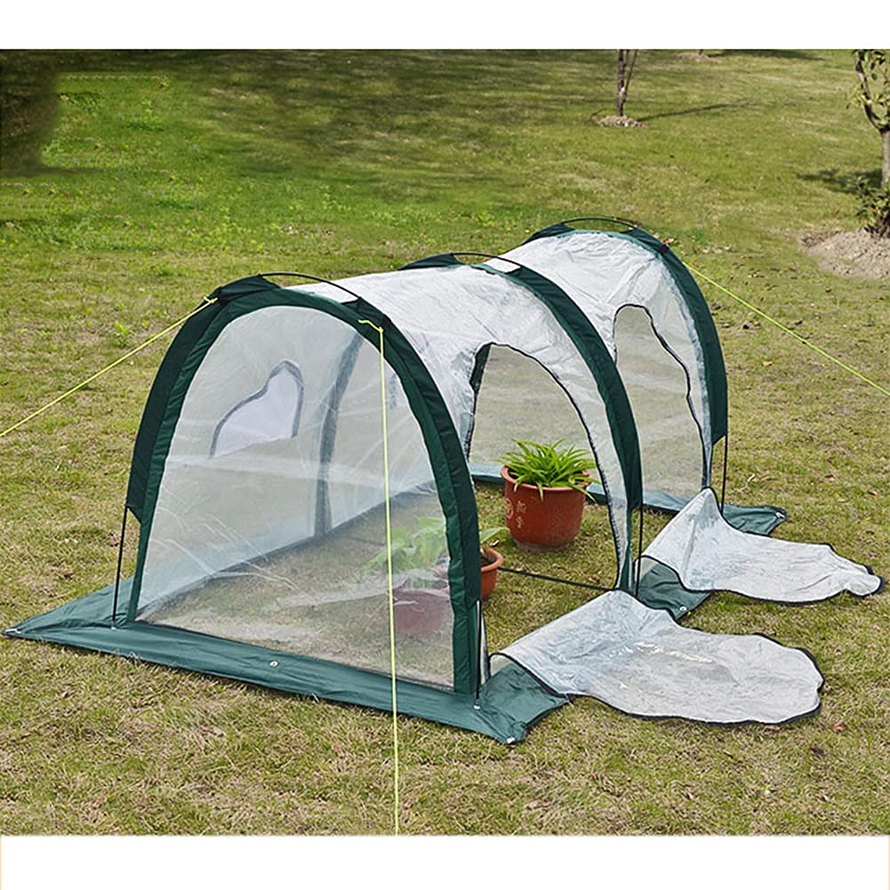 Gzhenh Clear Plastic Greenhouse Cover - 200x100x100cm Portable Plant Grow House with Zipper for Winter Protection | Ideal for Succulents, Seedlings & Winter Antifreeze Gardening