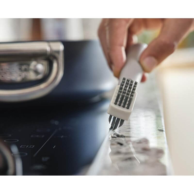 Joseph Joseph CleanTech 3-in-1 Detail Cleaning Brush Set - Multi-Purpose Scrubber for Kitchen, Bathroom & Household Cleaning - Perfect for Grout, Tiles & Hard-to-Reach Areas
