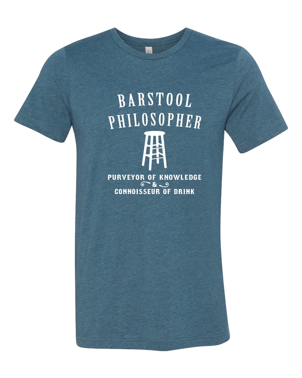 Barstool Philosopher T-Shirt - Funny Philosophy & Psychology Tee - Socrates & Plato Inspired Shirt - Great for Therapy Sessions, College Classes & Philosophy Lovers