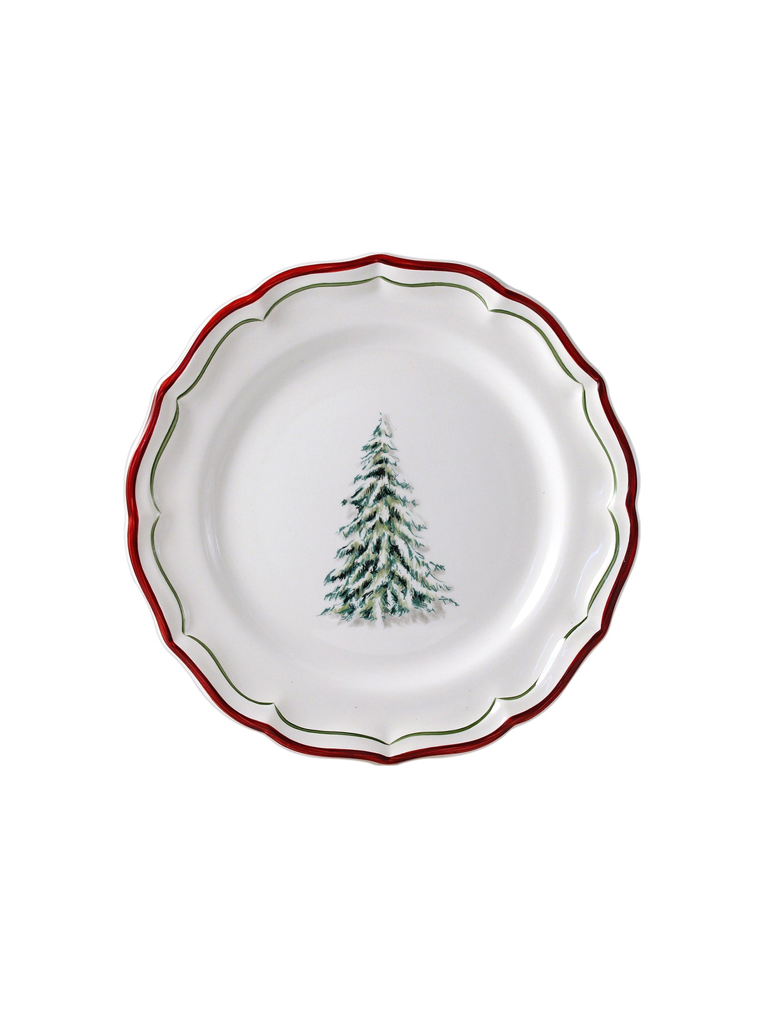 Elegant Noel Christmas Dessert Plates - Holiday Party Dinnerware Set for Festive Celebrations, Baking, and Cookie Serving