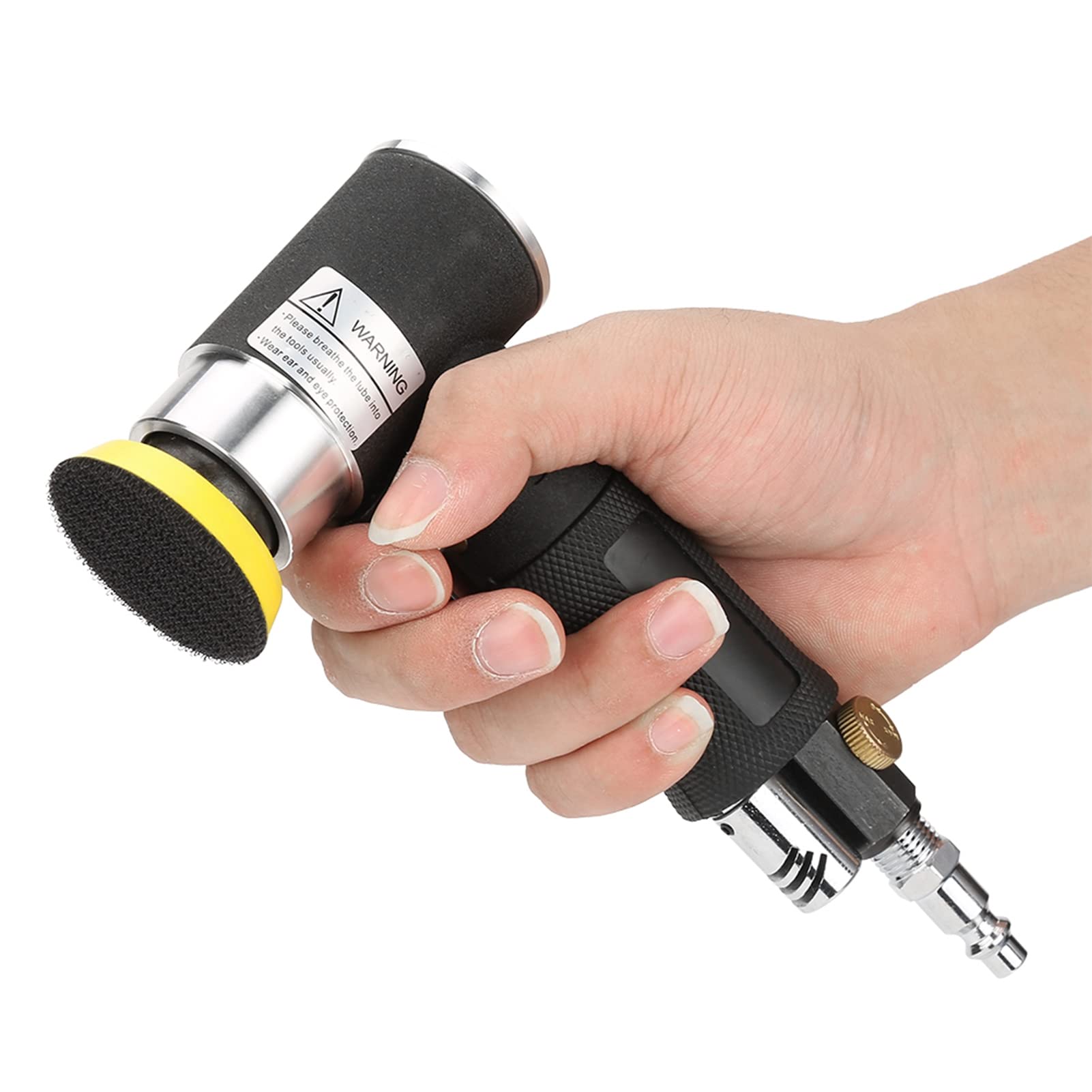 90° Air Angle Sander - Mini Pneumatic Polisher Grinder with 2