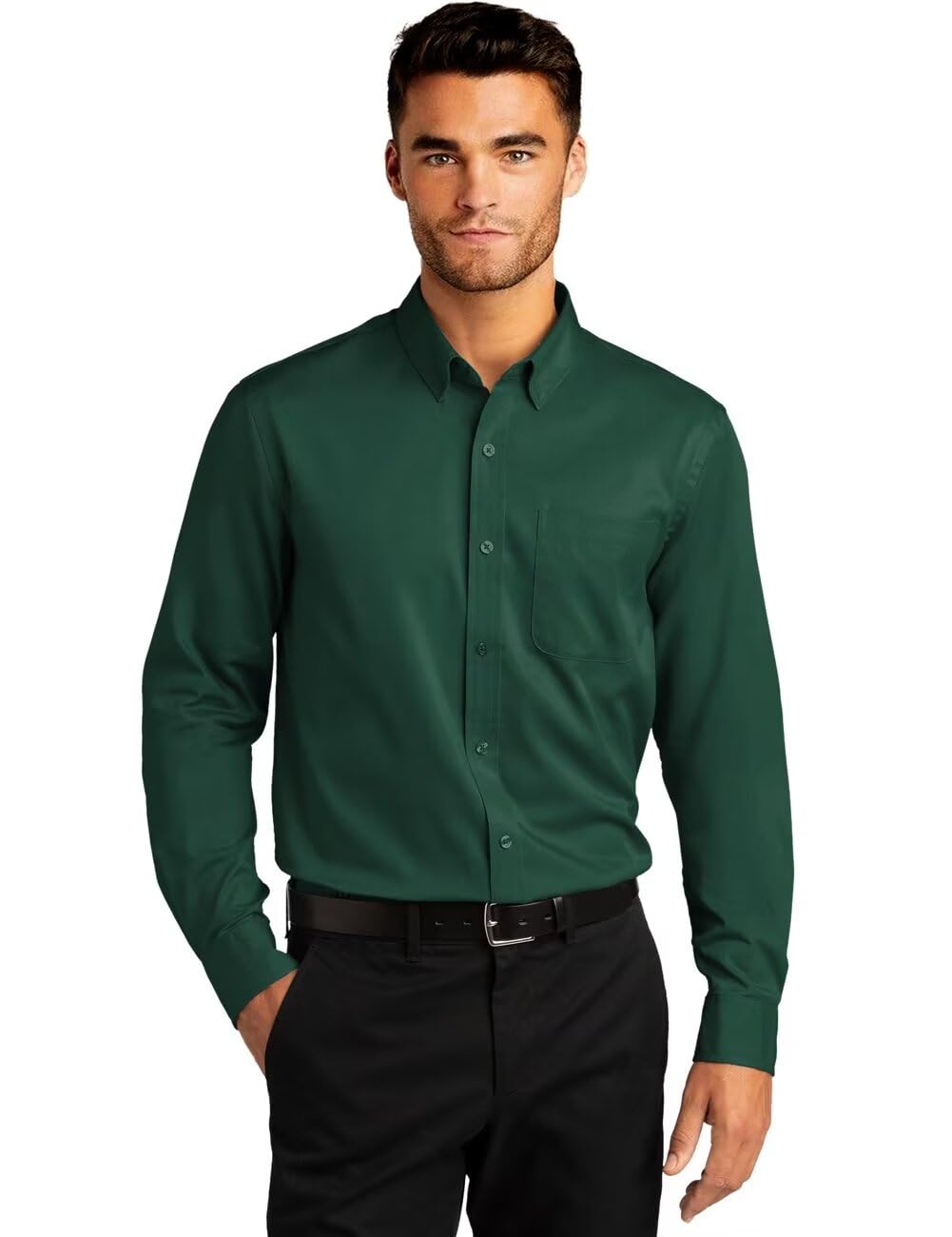 Premium Slim Fit Men's Long Sleeve Dress Shirts - Formal & Casual Button Down Shirts with Pockets | Office Wear, Business Meetings & Special Occasions