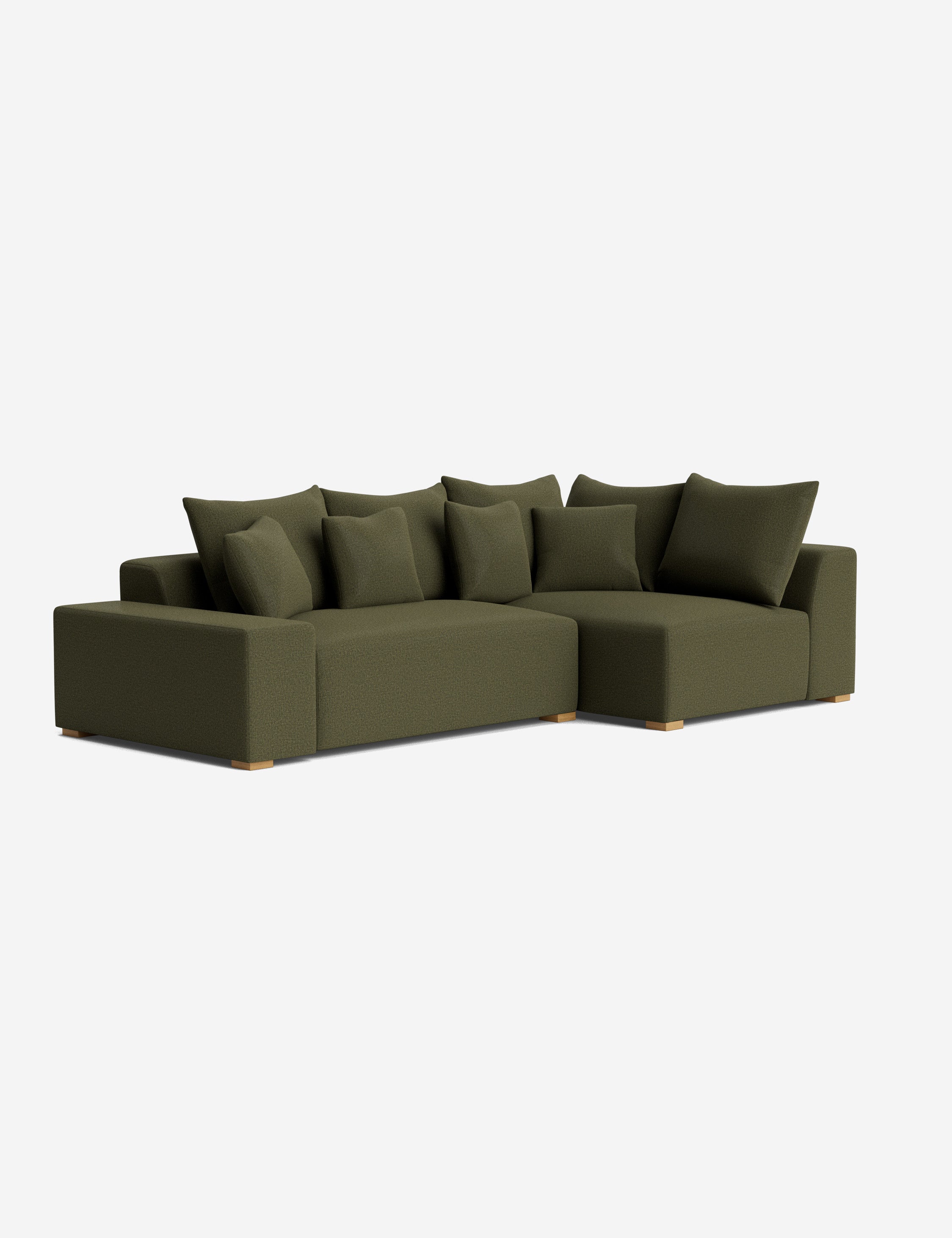 Stylish Clayton Sectional Sofa - Modern L-Shaped Couch for Living Room, Home Theater & Lounge Areas | Comfortable Fabric Upholstery & Spacious Seating