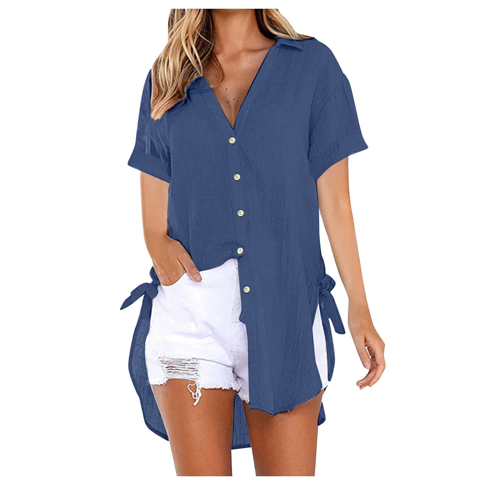 Women's Fall Fashion V-Neck Printed Floral Sleeveless Tops - Casual Hippie Style Blouses & Tees for Leisure, Date Night & Music Festivals