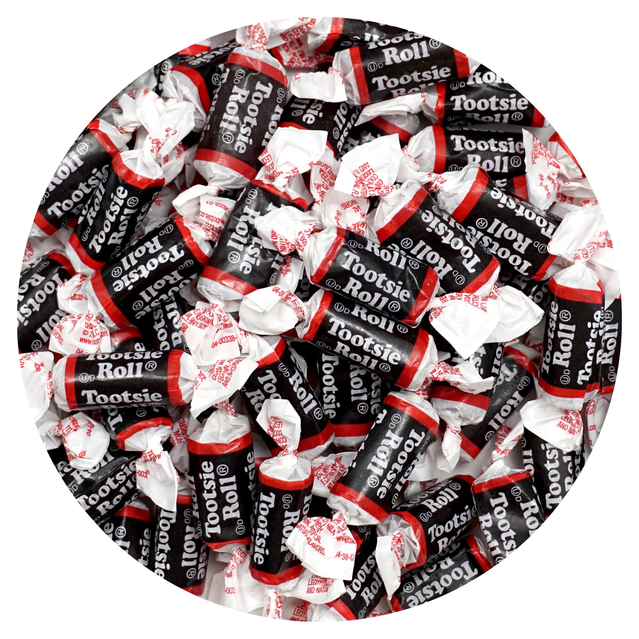 Tootsie Roll Midgees - 1lb Bulk Bag (Approx. 70 Pieces) | Mini Chewy Chocolate Candy Individually Wrapped | Bulk Candy for Parties, Halloween, Christmas & Office Treats | by The Hampton Popcorn & Candy Company