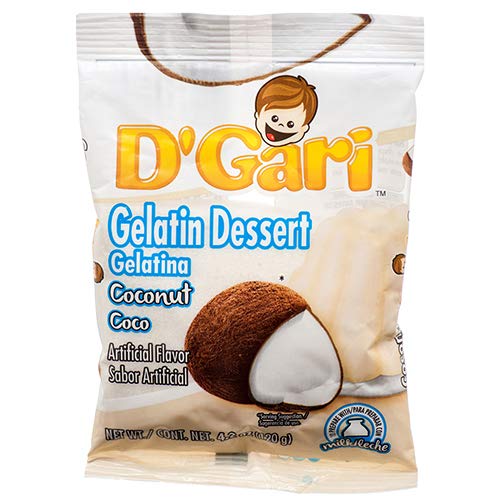 Dgari Milk Gelatin Coconut Snacks 4.2oz (24-Pack) | Pineapple Flavor | Bulk Wholesale Discount | Perfect for Parties, Office Snacks & On-the-Go Treats