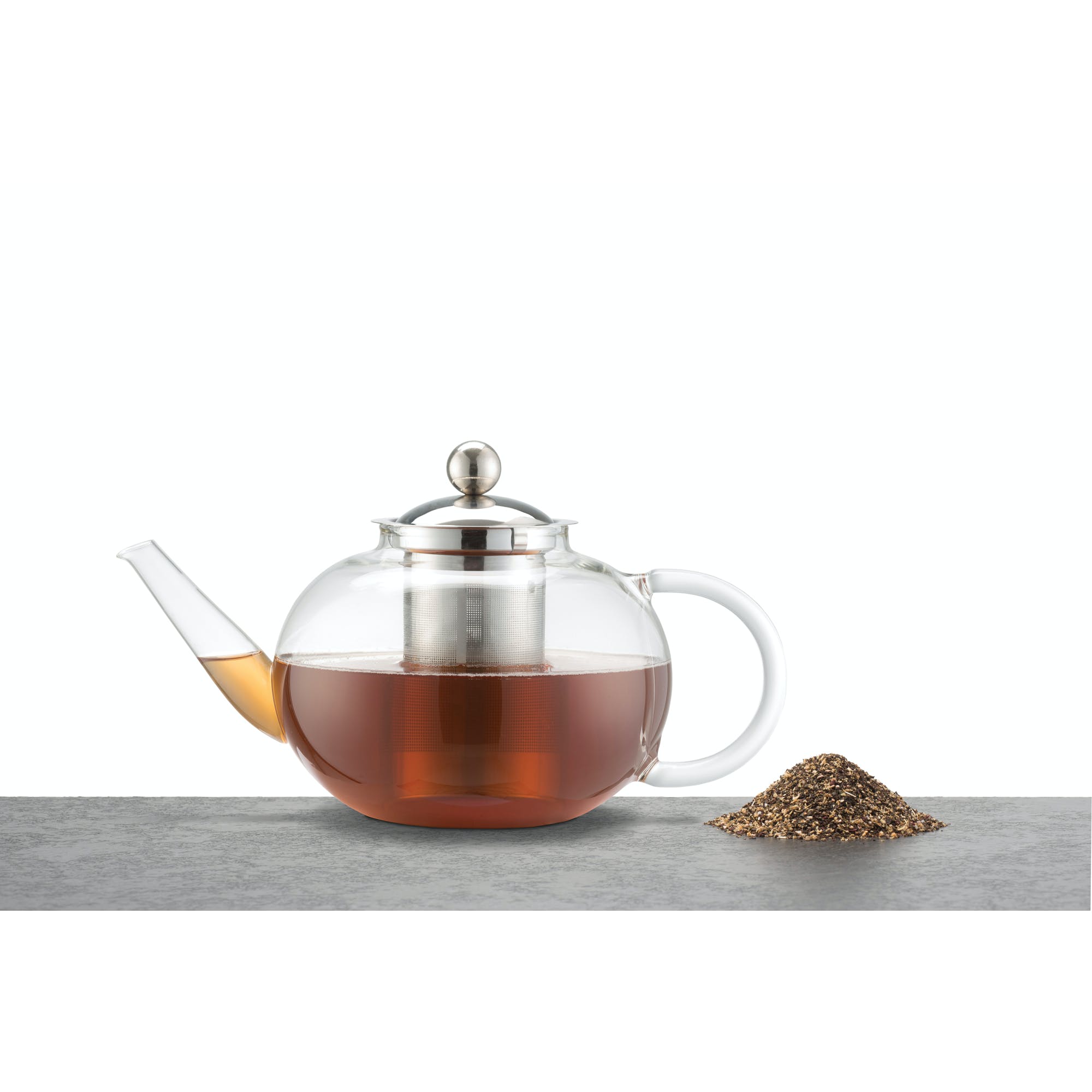 Le’Xpress 1.4 Liter Glass Infuser Teapot for Loose Leaf Tea - Perfect for Home, Office & Tea Party Brewing