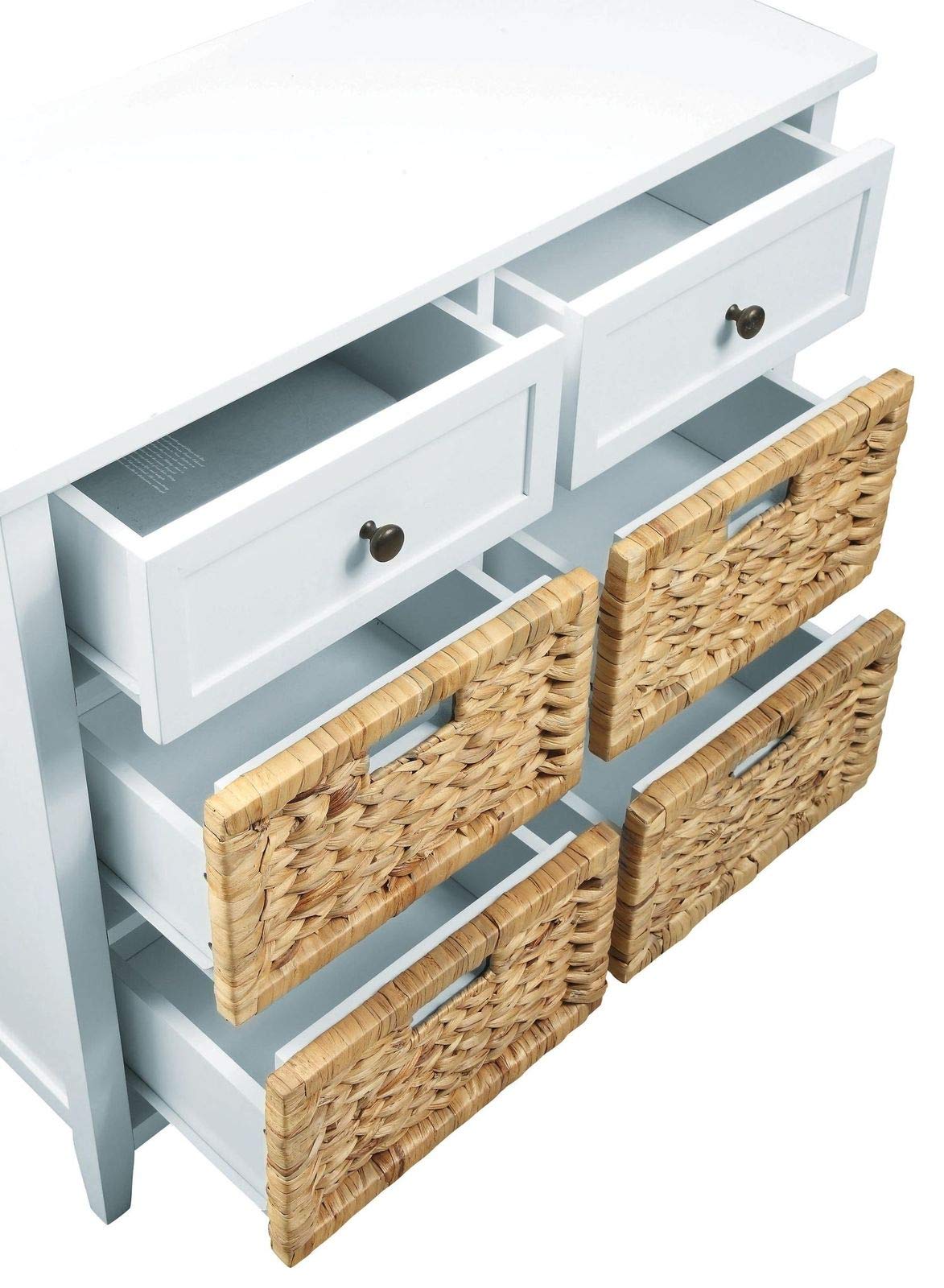 Knocbel 6-Drawer Solid Wood Storage Cabinet - 30