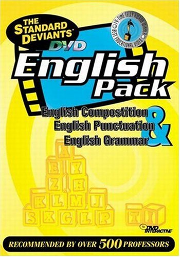 The Standard Deviants: English Pack - Improve Composition, Punctuation & Grammar Skills | Perfect for Students, Teachers & ESL Learners | Study Aid for Writing & Language Arts