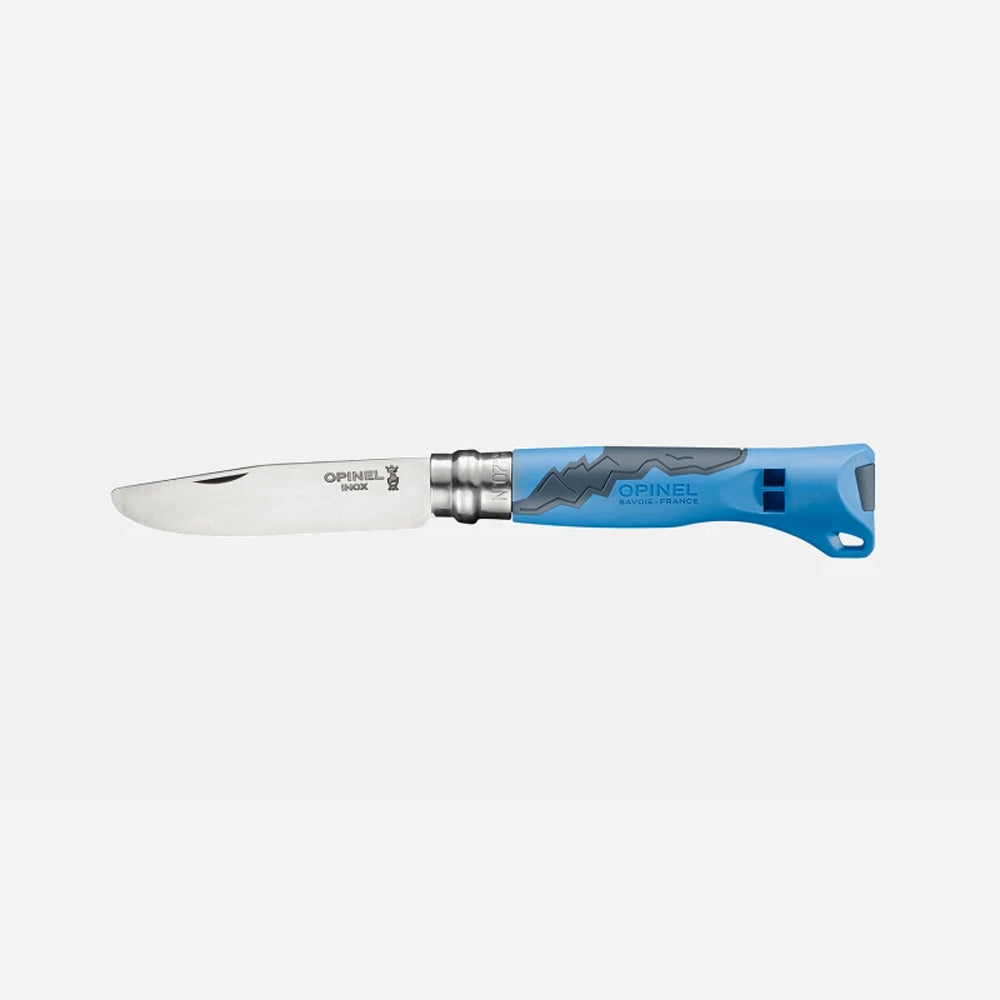 Opinel No.07 Outdoor Junior Pocket Knife - Compact Folding Knife for Camping, Hiking & Everyday Carry (EDC) - Perfect Gift for Kids & Beginners