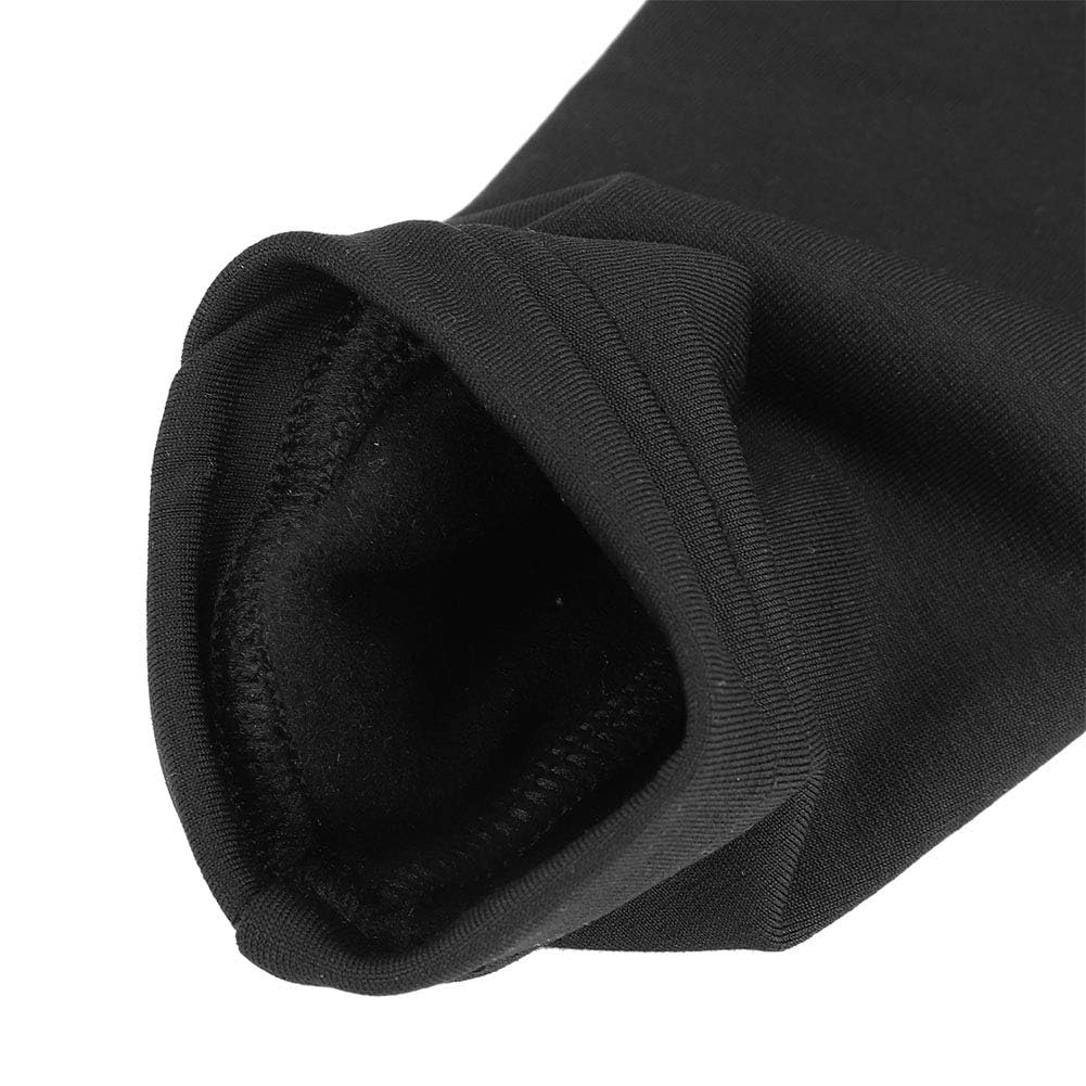 Windproof Fleece Arm Warmers for Cycling & Outdoor Sports - Cold Weather Arm Sleeves for Men & Women (Black, Large) - Perfect for Biking, Running & Winter Workouts