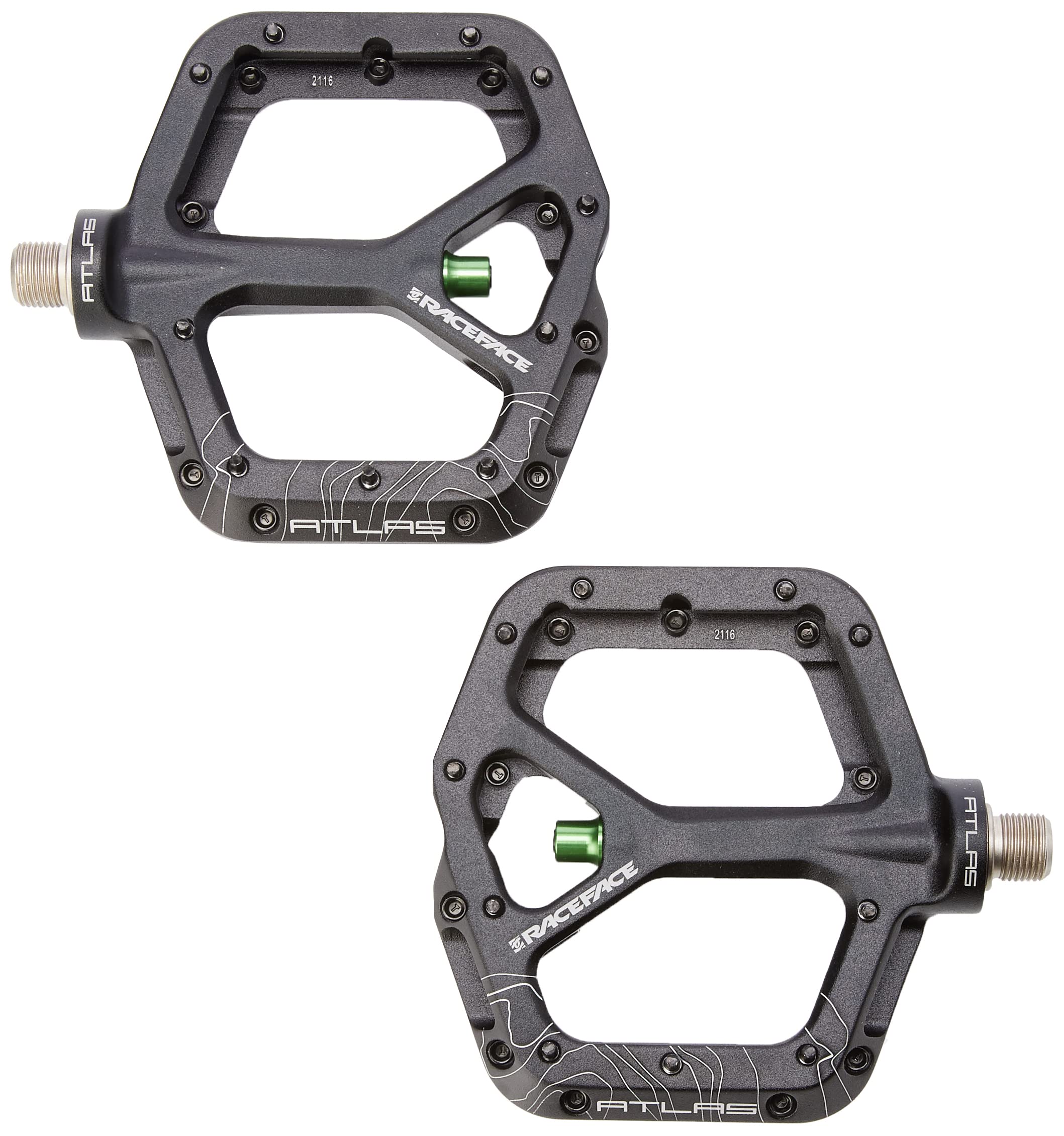 RaceFace Atlas Bike Pedals - Premium Mountain Bike Pedals for Trail & Downhill Riding - Durable MTB Pedals for Enhanced Grip & Performance - Perfect for Off-Road Cycling & Mountain Biking Adventures