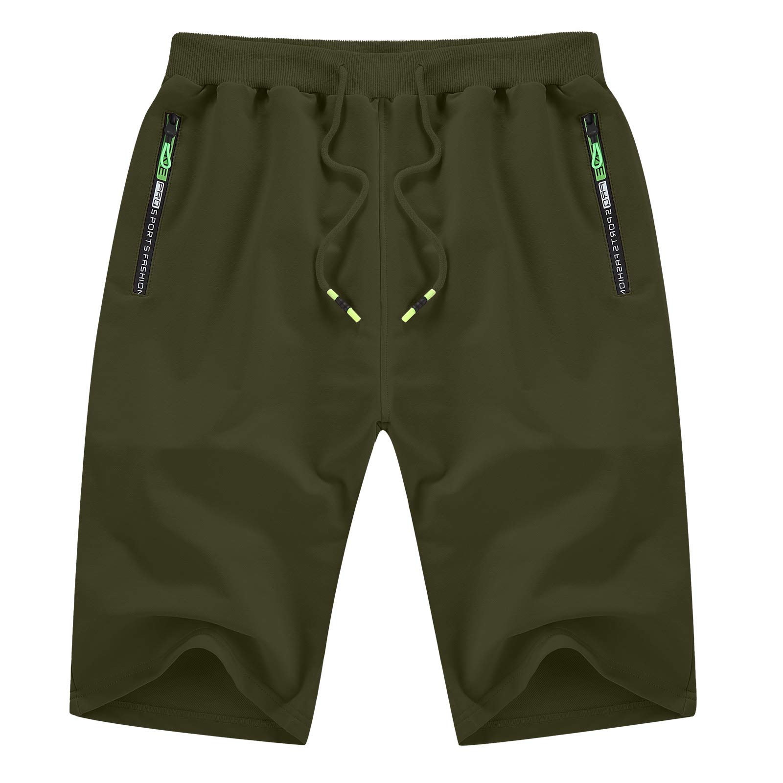 YTD Men's Casual Classic Fit Drawstring Summer Shorts - Elastic Waist with Pockets - Perfect for Beach, Swimming, and Outdoor Activities
