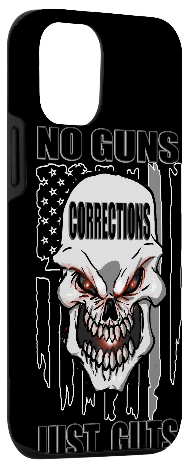 iPhone 12/12 Pro Protective Case with US Flag Design - Slim Fit, Shockproof Cover for Corrections Officers & First Responders - Perfect for Law Enforcement Work & Patriotic Daily Use