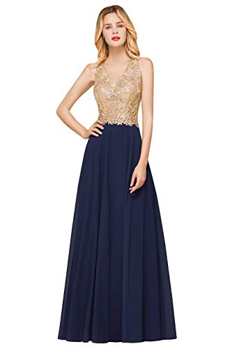 Golden+navyblue Without Pearls