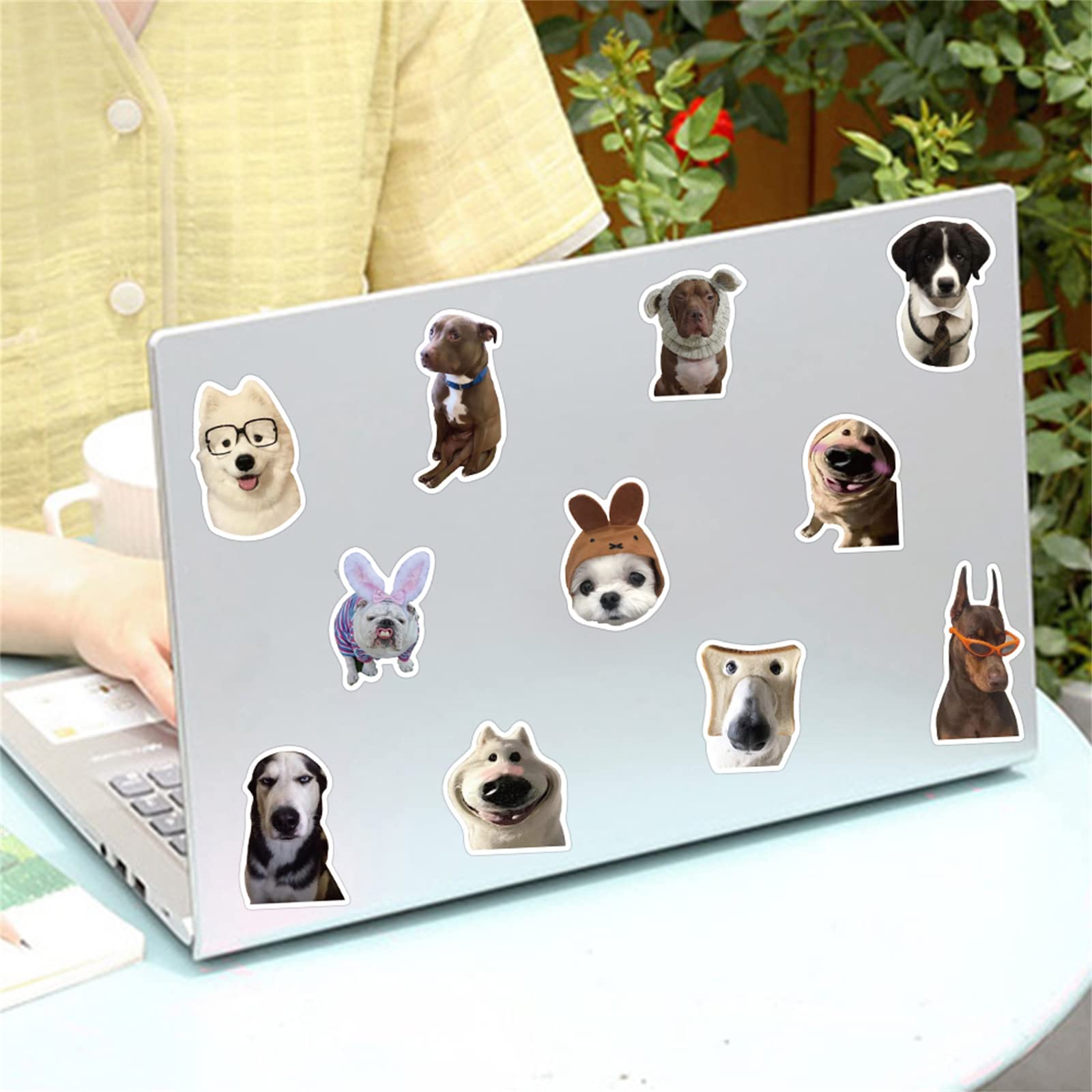 50PCS Cute Puppy Stickers - Waterproof Vinyl Dog Lover Stickers for Kids, Teens & Adults - Perfect for Water Bottles, Laptops, Journals & DIY Crafts (Dog-Themed Gift Idea)