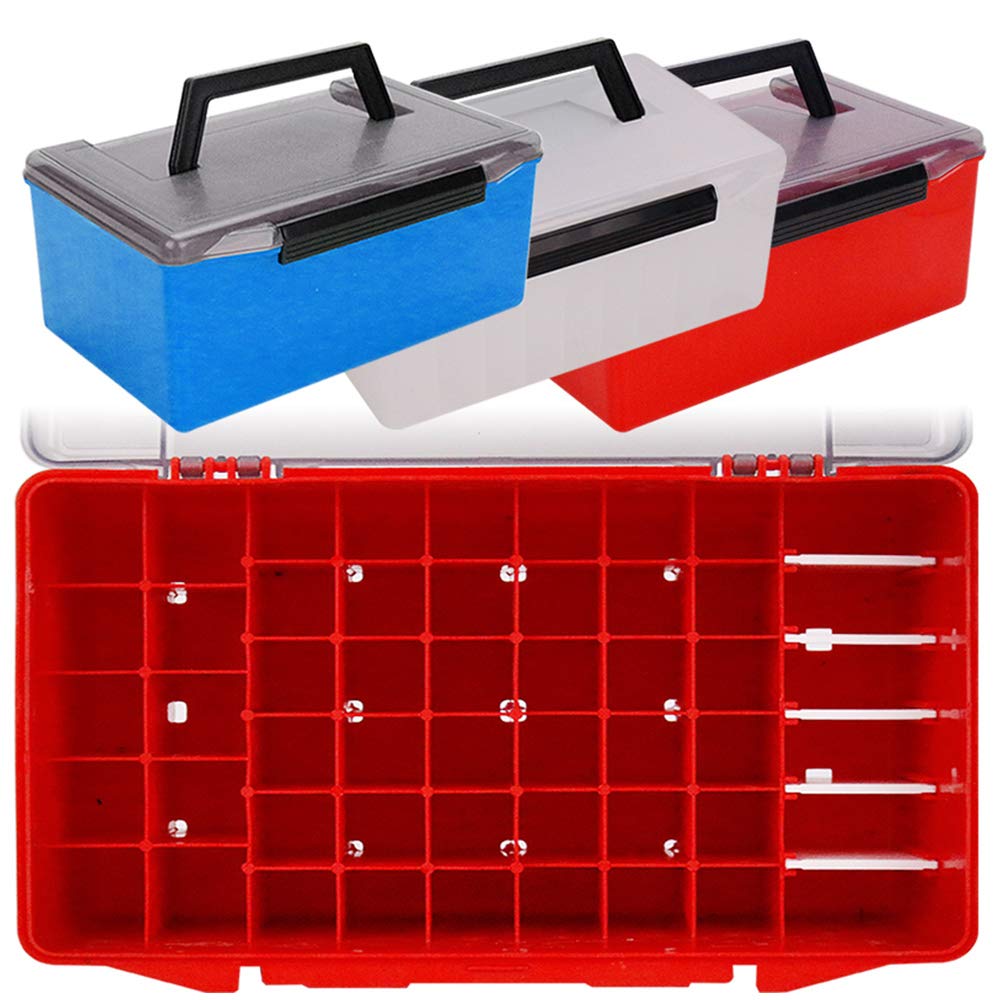 ERYUE PVC Fishing Tackle Box - Waterproof Bait and Gear Storage Organizer for Lures, Hooks, and Fishing Accessories | Perfect for Freshwater, Saltwater, and Ice Fishing Trips