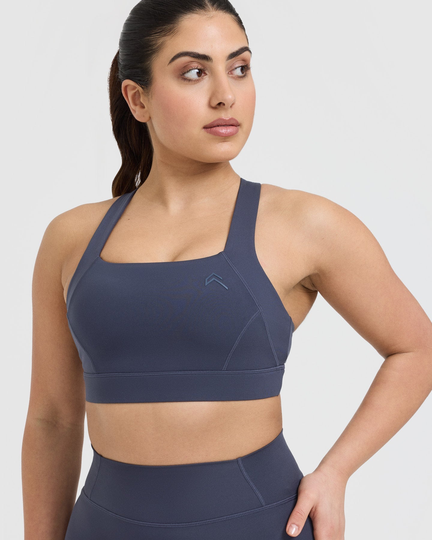 Timeless Wide Strap Sports Bra | True Blue | High Support Workout Bra for Running, Yoga & Gym | Comfortable Breathable Activewear for Women