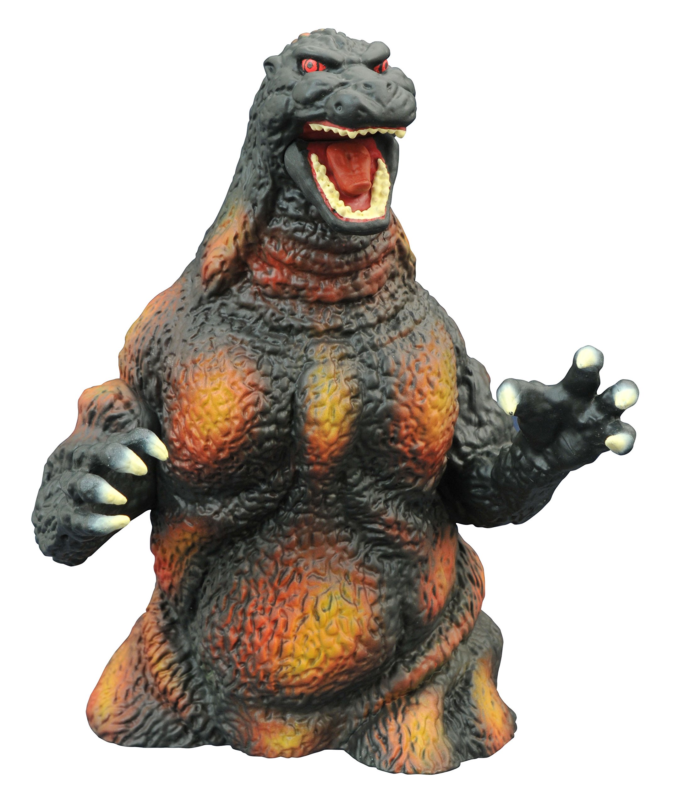 Exclusive Burning Godzilla Vinyl Bust Bank by Diamond Select Toys - Collectible Godzilla Figure for Home Decor & Movie Fans