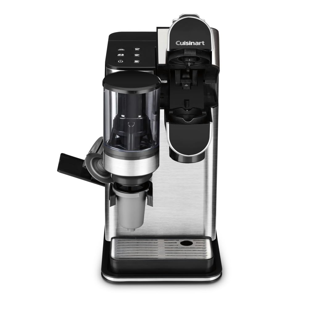 Cuisinart DGB-2SS Single Serve Coffee Maker with Built-in Coffee Grinder, 48oz Removable Water Reservoir, 120V Stainless Steel - Perfect for Home, Office & Small Kitchens