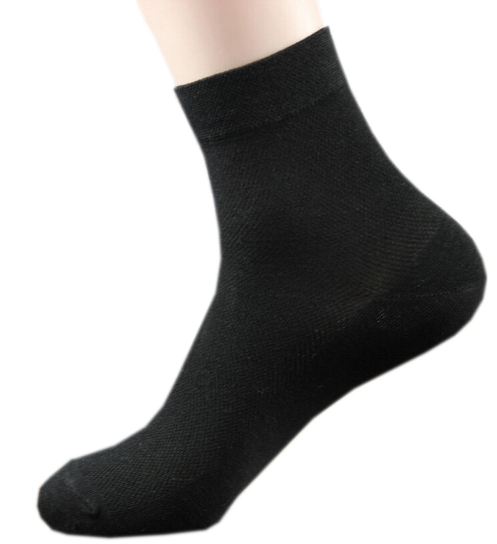 October Elf Men's Crew Ankle Thin Cotton Dress Socks - Breathable Short Athletic Socks for Work, Casual & Sports - Comfortable Everyday Socks for Business, Office & Gym