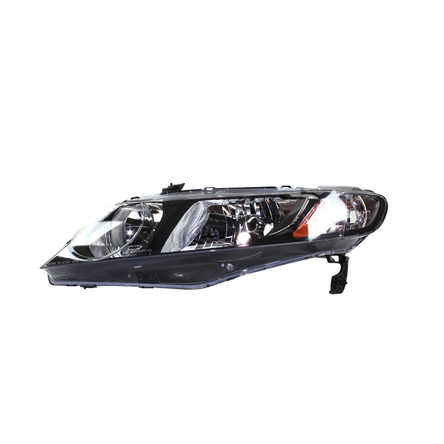 TYC Left Headlight Assembly Replacement for 2006-2011 Honda Civic - Perfect for Night Driving & Foggy Conditions