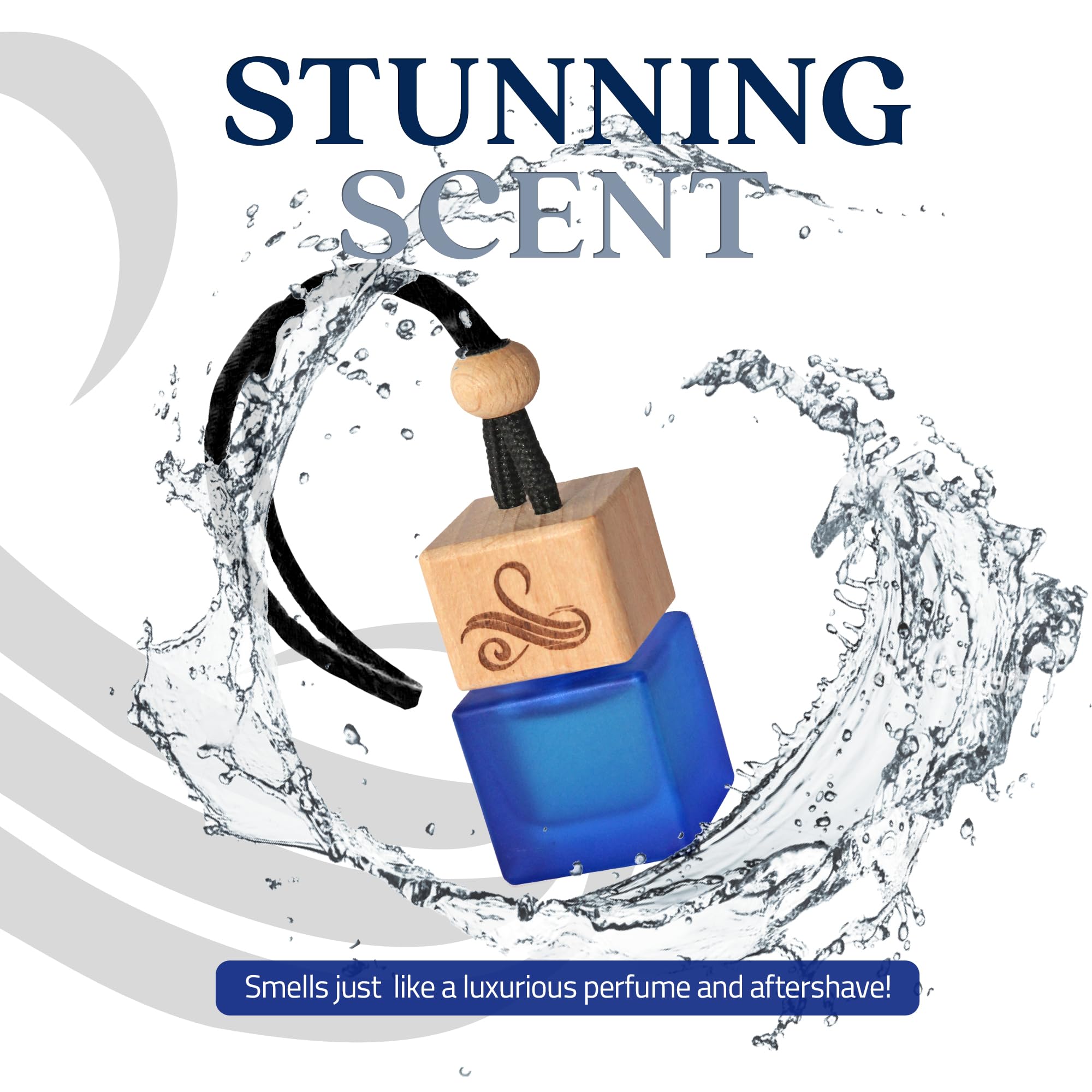 Savage Car Air Freshener for Men - Long Lasting Sauvage Fragrance Car Perfume with Odor Eliminating Technology | Premium Car Scent Diffuser for Sedan, SUV & Truck | Perfect for Daily Commute, Road Trips & Office Parking