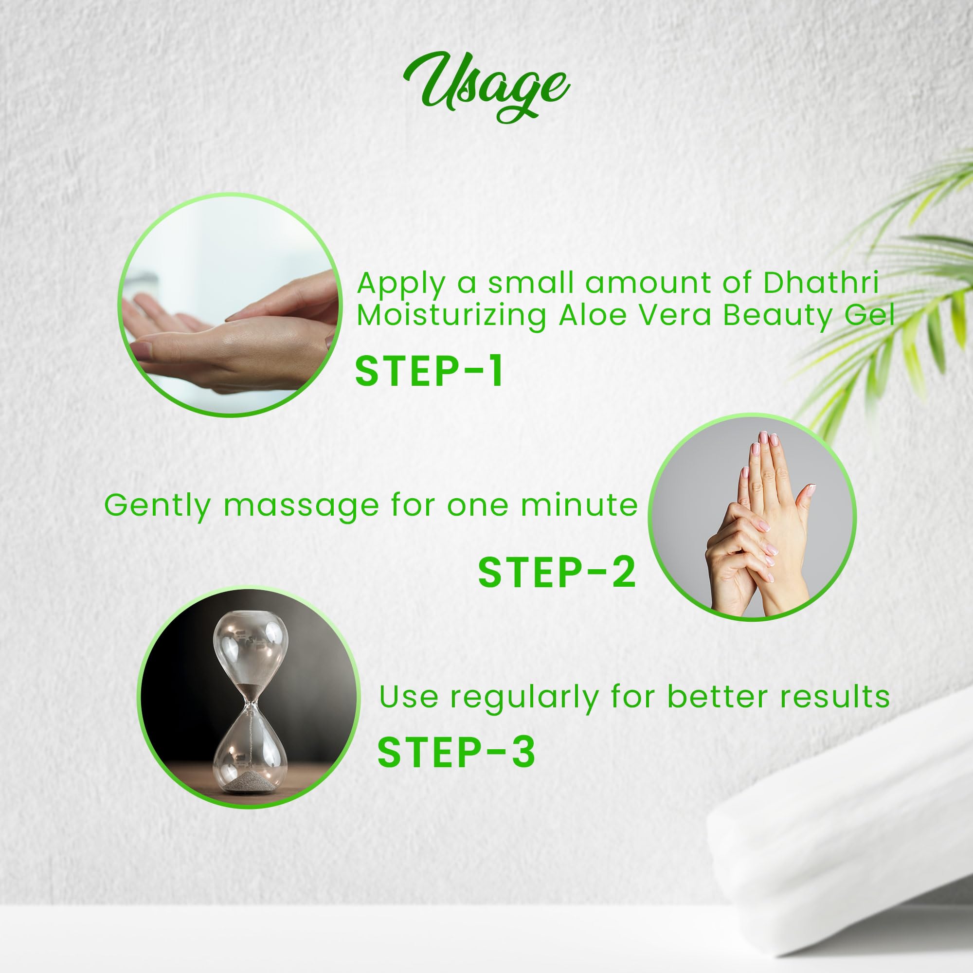 Dhathri Aloe Vera Beauty Gel with Rose and Peppermint - 100% Natural Face Moisturizer for Hydration & Skin Revitalization - 100g (Pack of 2) - Perfect for Sunburn Relief, Daily Skincare & Makeup Base