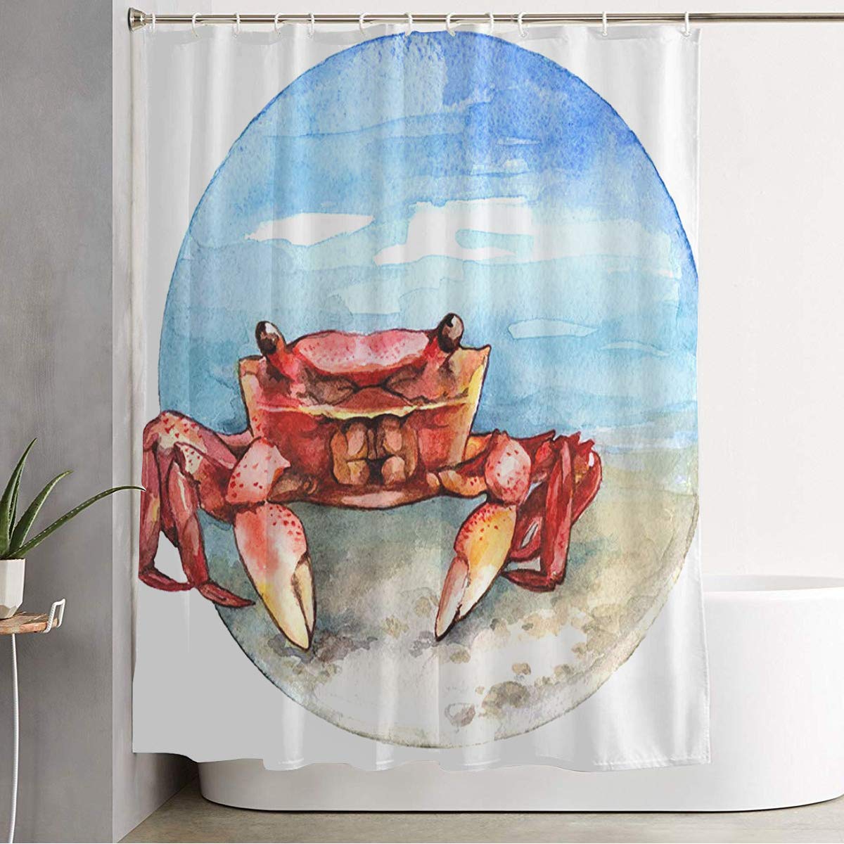 Waterproof Polyester Shower Curtain 72