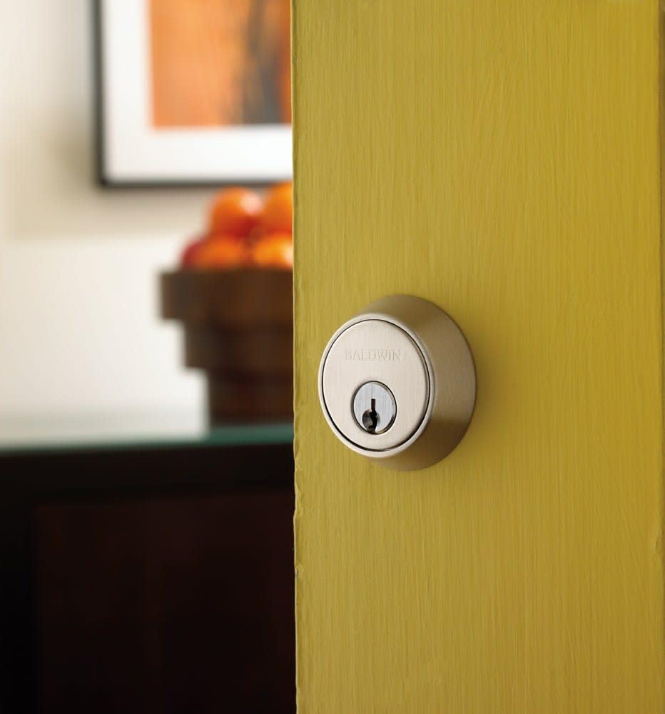 Baldwin Hardware 8041.056 Single Cylinder Deadbolt Lock - High Security Door Lock for Home & Commercial Use