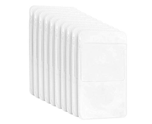 12 Pack PVC White Pocket Protectors for Shirts - Office, School, Hospital & Business Conference Use - Prevent Pen Leaks & Organize Essentials