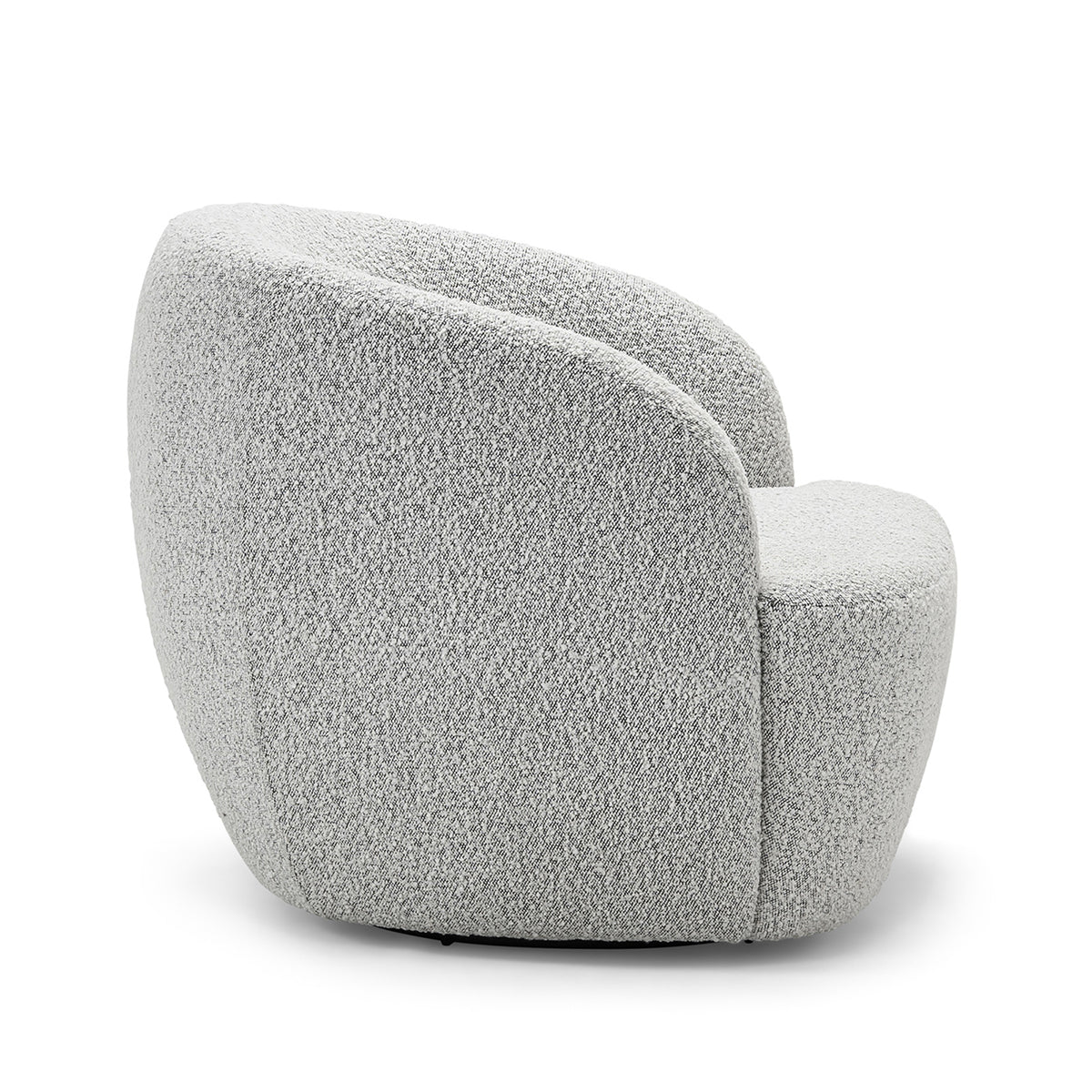 Elise Boucle Swivel Armchair - Modern Velvet Accent Chair for Living Room, Bedroom & Office - 360° Rotating Lounge Chair with Sturdy Metal Base - Perfect for Reading, Relaxing & Home Decor