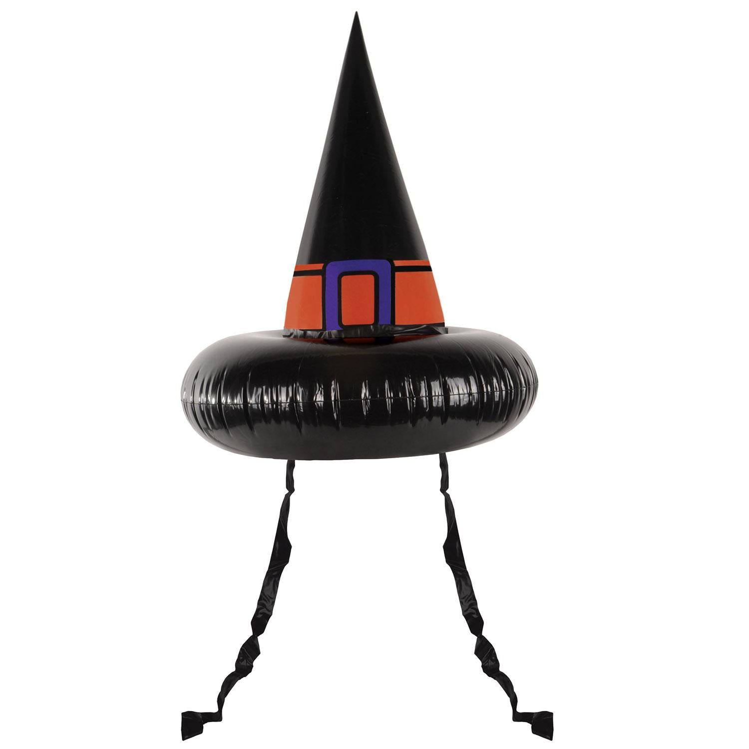 12 Pack Beistle Halloween Inflatable Witch Hat Ring Toss Game - Fun Outdoor Party Decorations for Halloween, Carnival & Backyard Gatherings