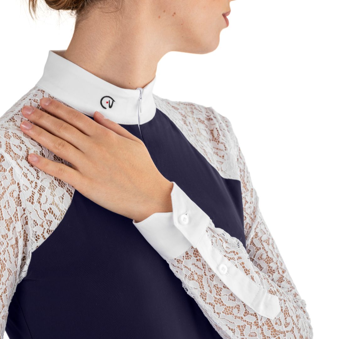 EGO 7 Florentine Lace Show Shirt - Elegant Women's Blouse for Parties, Weddings & Special Occasions | Perfect for Evening Events & Formal Gatherings