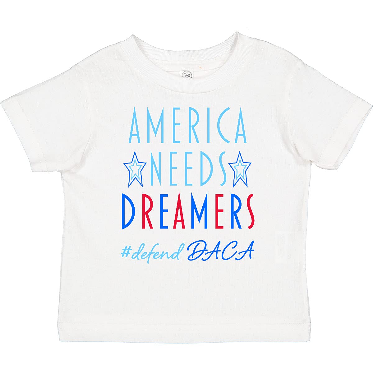 Inktastic America Needs Dreamers - Defend DACA Toddler T-Shirt | Cute Political Statement Tee for Kids | Perfect for Playdates, Protests & Family Events