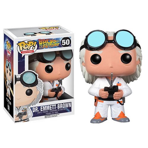 Back To The Future Emmett Brown Funko Pop! Vinyl Figure #50 - Perfect for Movie Collectors & Sci-Fi Fans