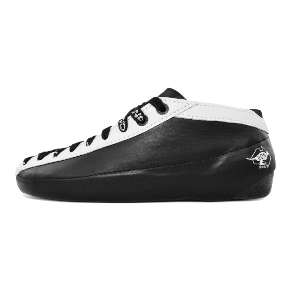 Bont Quad Racer Carbon Black Boot V1 - Premium Speed Skating Boots for Men & Women - Perfect for Indoor/Outdoor Roller Derby & Speed Skating Competitions