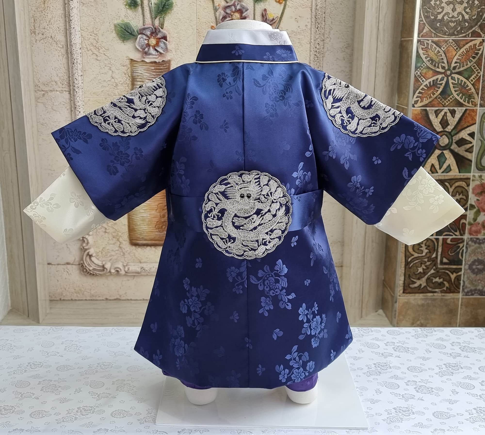 Korean Traditional Hanbok for Boys - Baby 100 Days & First Birthday Dol Party Outfit (Ages 1-15) - Prince Design GOBO01 | Perfect for Cultural Celebrations, Photo Shoots & Special Occasions
