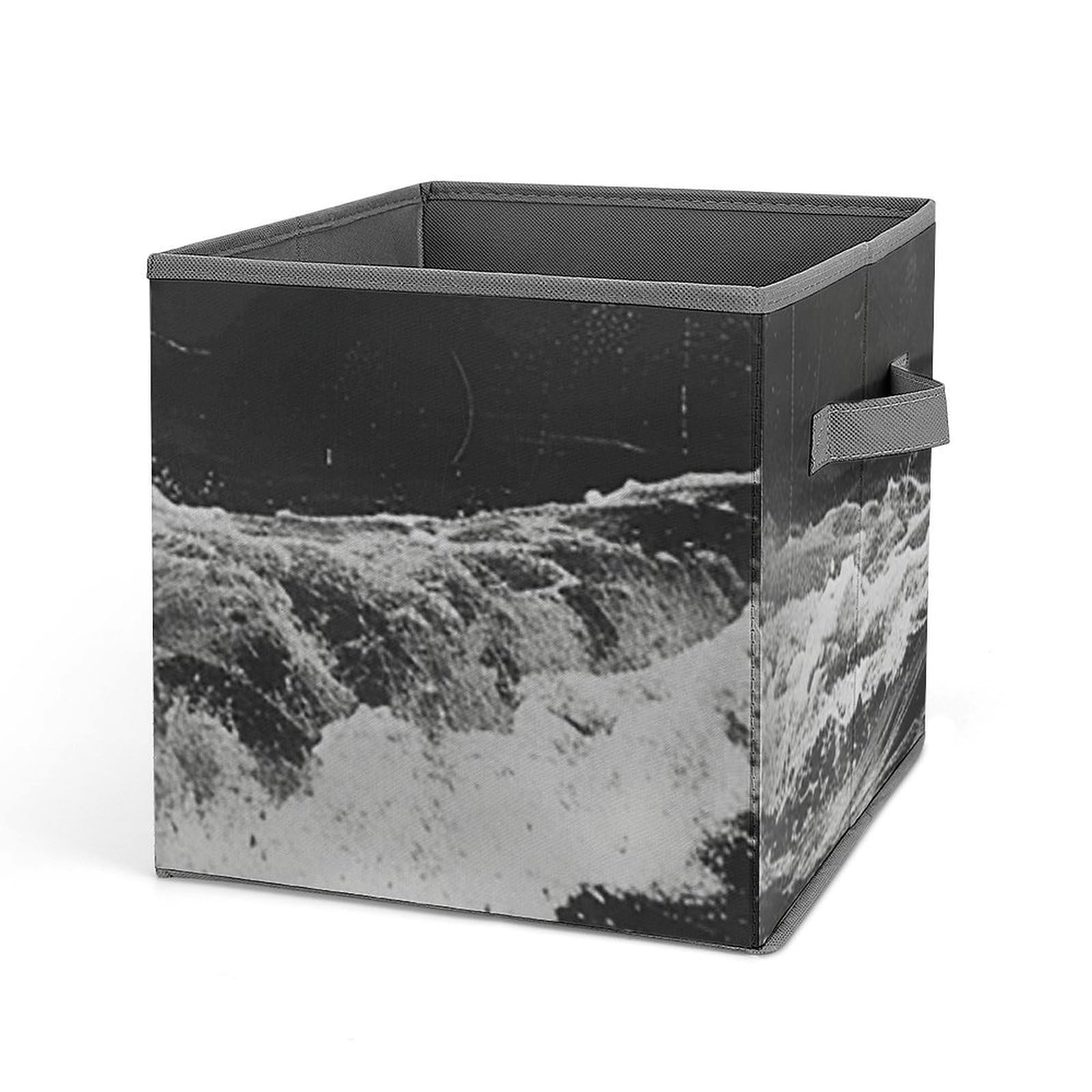Large Collapsible Storage Bins with Handles - 10.6x10.6x10.6 Inch Fabric Storage Cubes for Closet Organization | Home & Office Organizer System | Perfect for Toys, Books, Blankets & Seasonal Storage