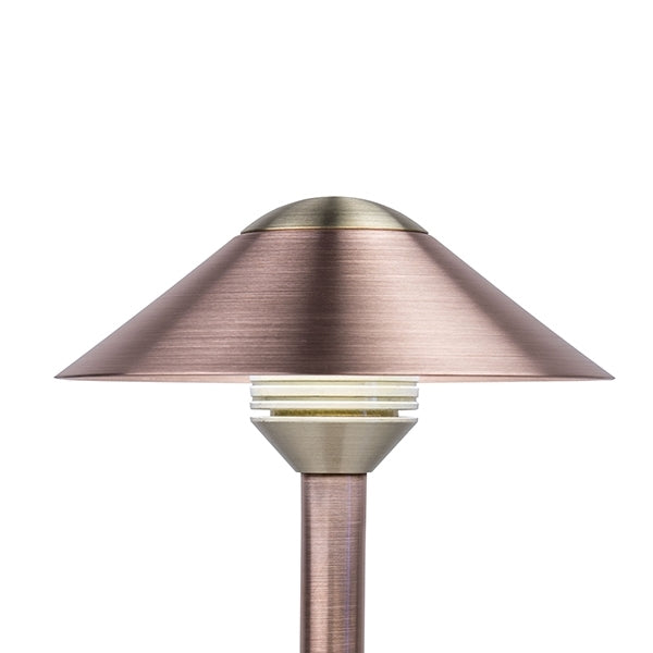 FX CALEDTAAB Grande Top, CA Path LED Light Fixture in Antique Bronze - Perfect for Outdoor Walkway, Garden Path and Landscape Lighting