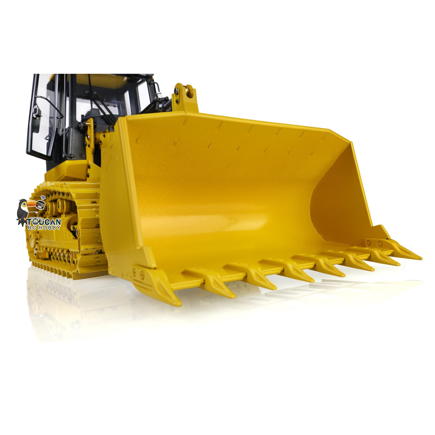 1/14 Scale JDModel Metal RC Hydraulic Tracked Loader - 3CH Valve Pump Construction Vehicle with I6S Radio & 201 Sound Effects | RTR Remote Control Toy for Adults & Kids | Perfect for Construction Site Play, Collecting & RC Hobby Enthusiasts