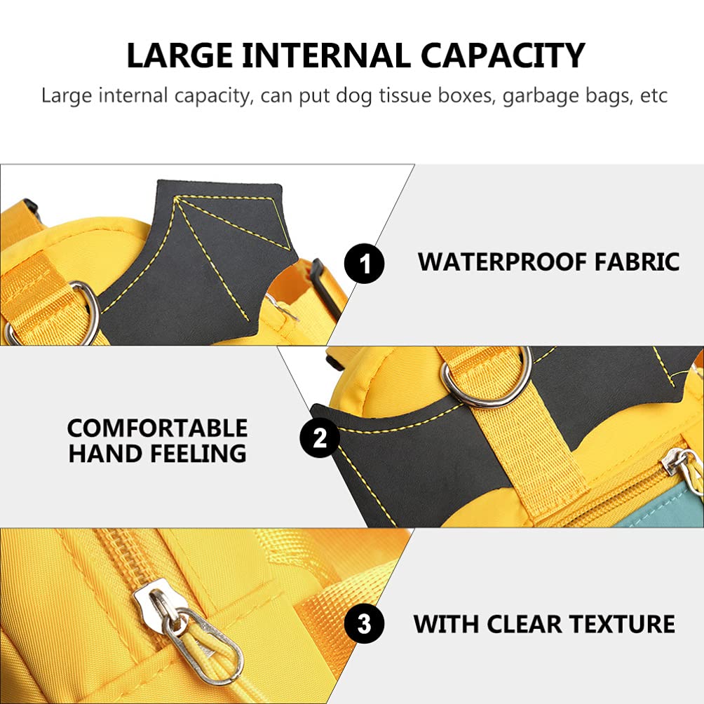 STOBOK 1-Piece Pet Backpack for Hiking & Travel - Adjustable Dog Backpack Carrier with Leash, Durable Canvas Storage Bag for Small Dogs & Cats - Perfect for Outdoor Adventures, Camping, and Daily Walks
