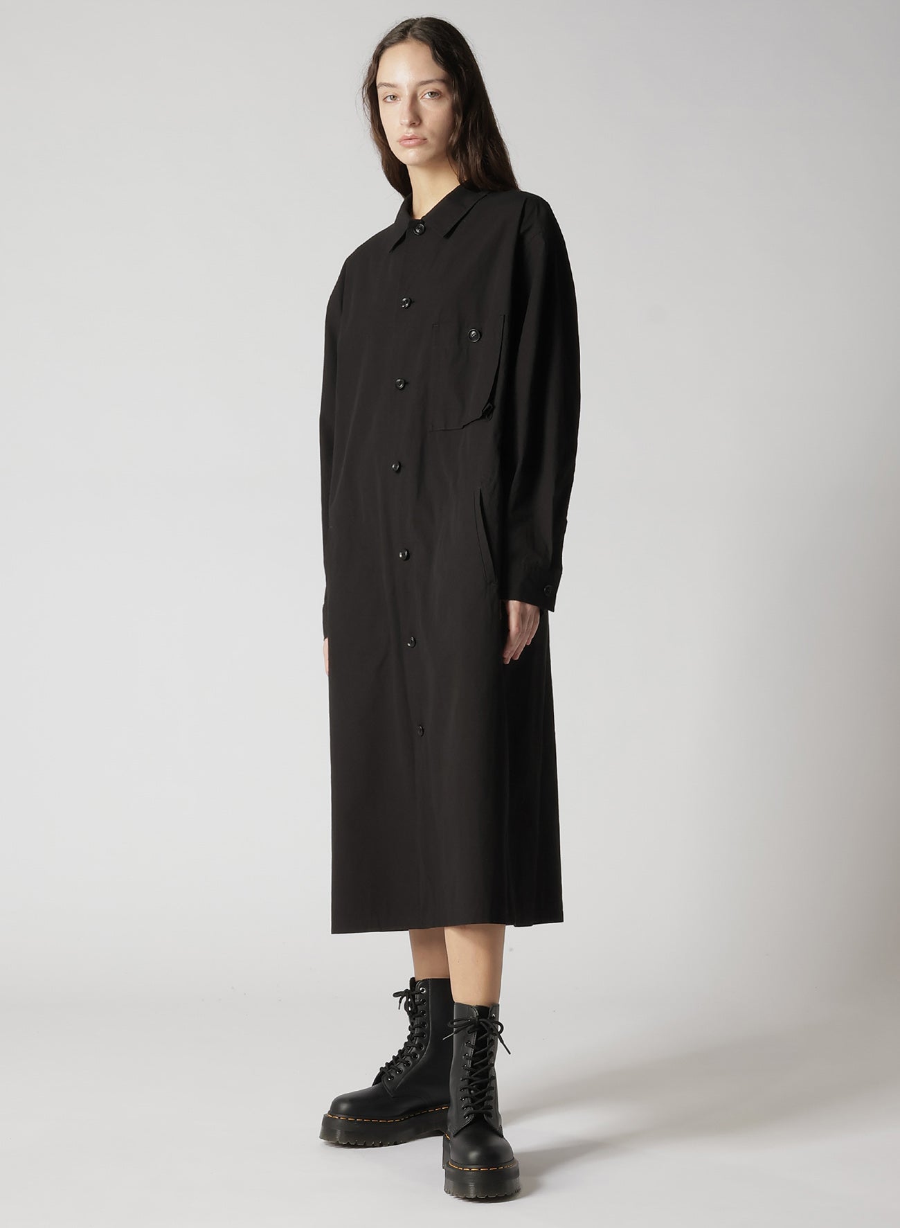 Stylish Cotton Chambray Shirt Dress with Pockets - Perfect for Casual Outings, Office Wear & Spring Summer Fashion