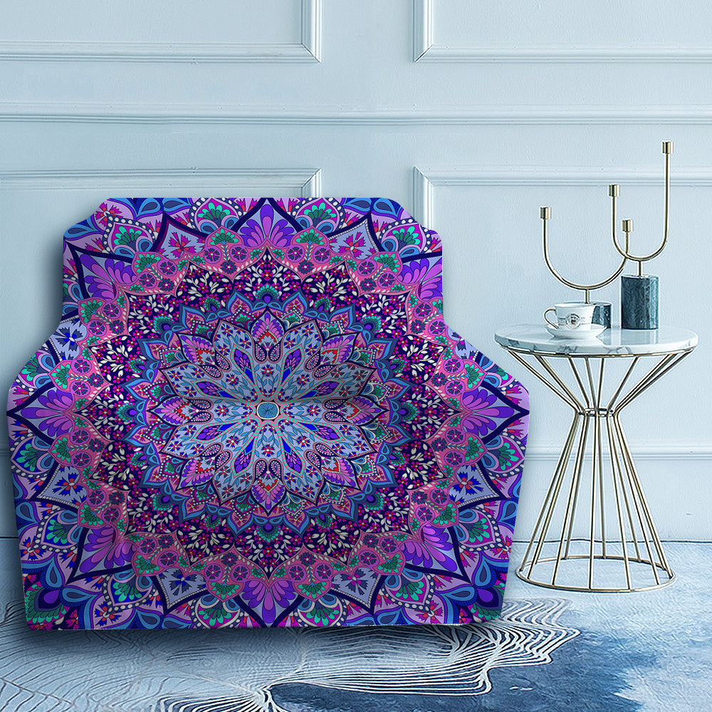 Bohemian Armchair Slipcover - Stylish & Comfortable Chair Cover for Living Room, Bedroom, or Office - Easy to Clean & Machine Washable