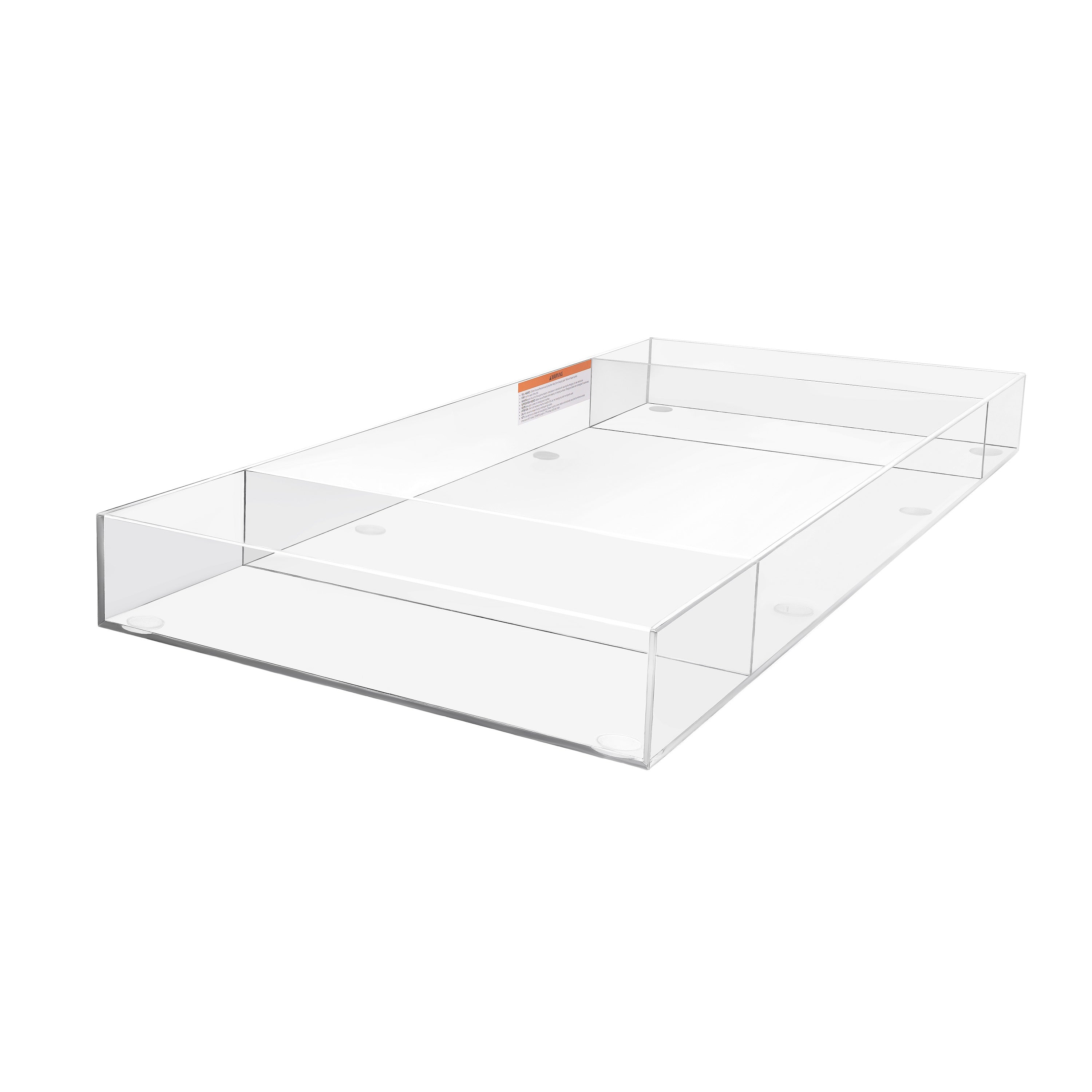 Play Tots Clear Choice Acrylic Lucite Changers - Premium Baby Changing Table for Modern Nurseries | Safe & Stylish Diaper Station for Newborns & Toddlers | Perfect for Daycare Centers & Home Nursery Organization
